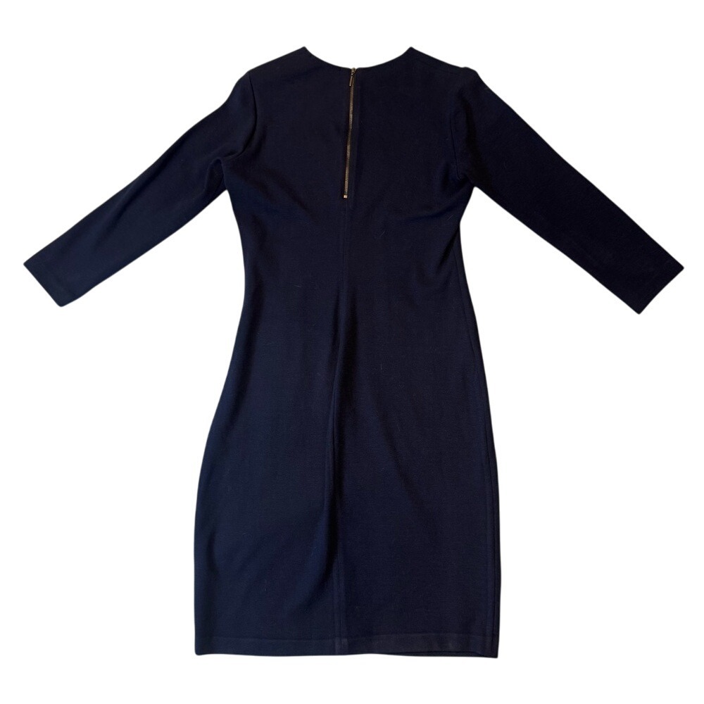 Vince Elegant Navy Long Sleeve Dress size S